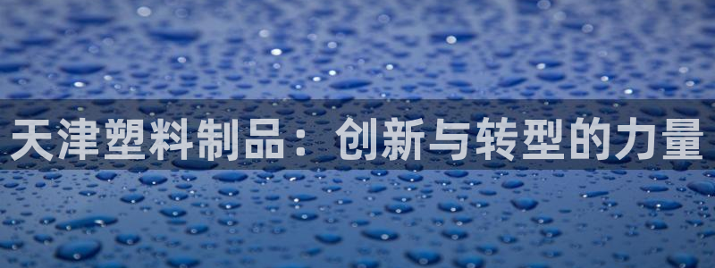 太阳成集团tyc33455cc：天津塑料制品：创新与转型的力