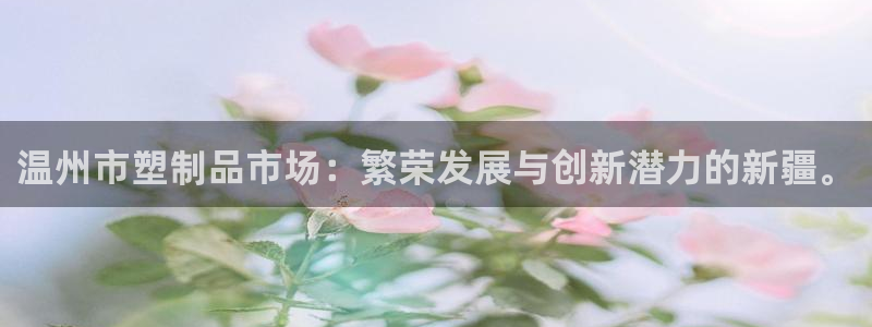 太阳集团城官方app下载苹果：温州市塑制品市场：繁荣发展与创