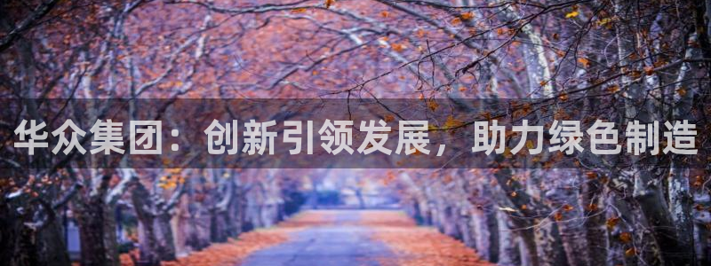 2003网站太阳集团：华众集团：创新引领发展，助力绿色制造