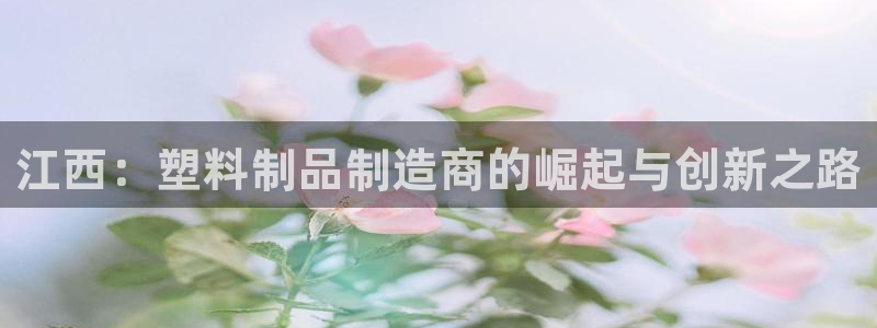 太阳集团电子游戏官方网站：江西：塑料制品制造商的崛起与创新之