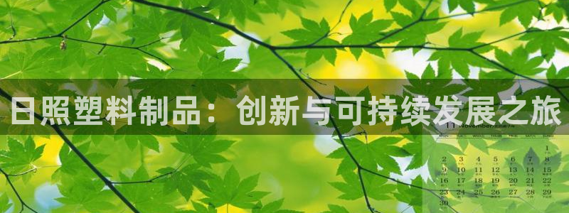 太阳app安卓版：日照塑料制品：创新与可持续发展之旅