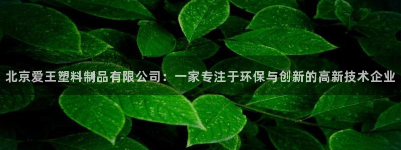 古天乐太阳集团网址：北京爱王塑料制品有限公司：一家专注于环保