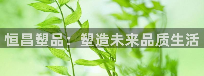 太阳神电子游戏平台：恒昌塑品：塑造未来品质生活