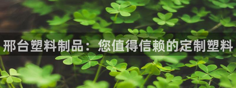 063801太阳集团备用网址：邢台塑料制品：您值得信赖的定制